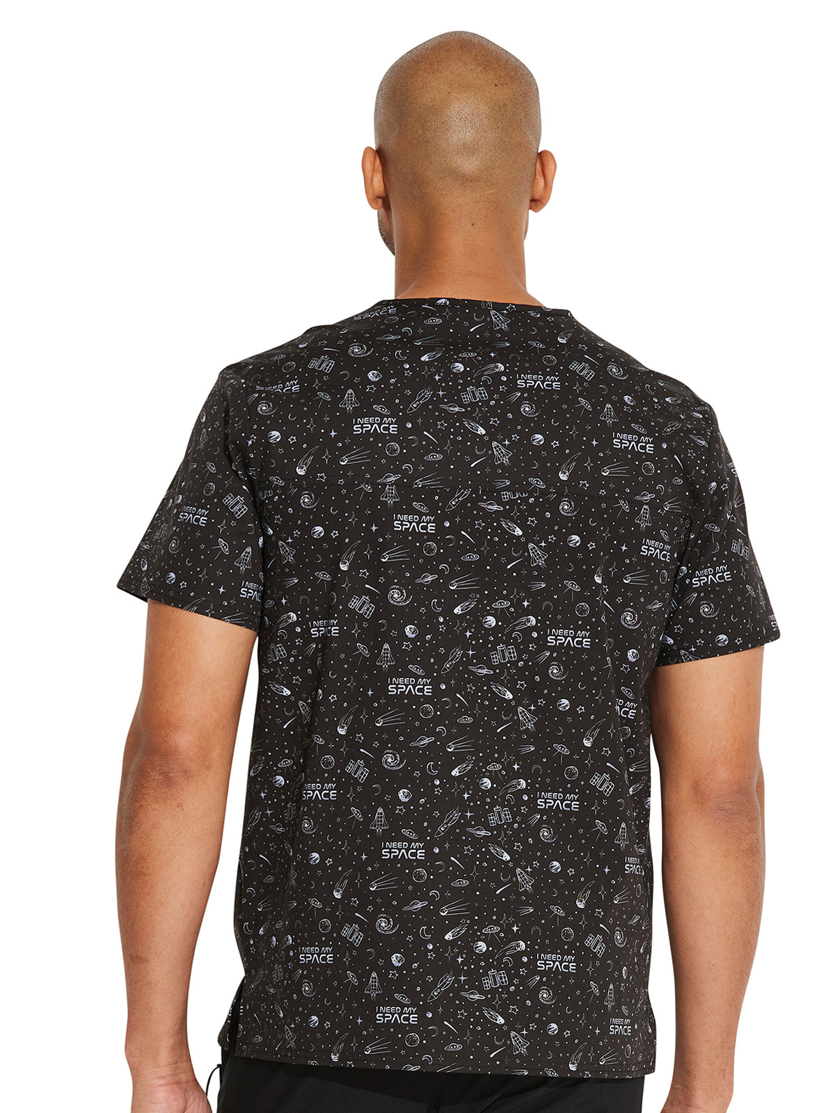 Men's V-Neck Print Top