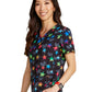 Women's V-Neck Print Top