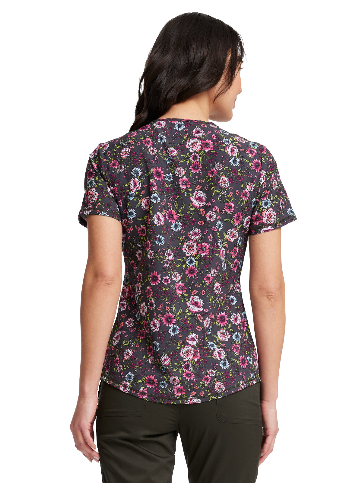 Women's V-Neck Print Top