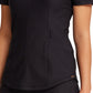 Women's Partial Zip Front Scrub Top