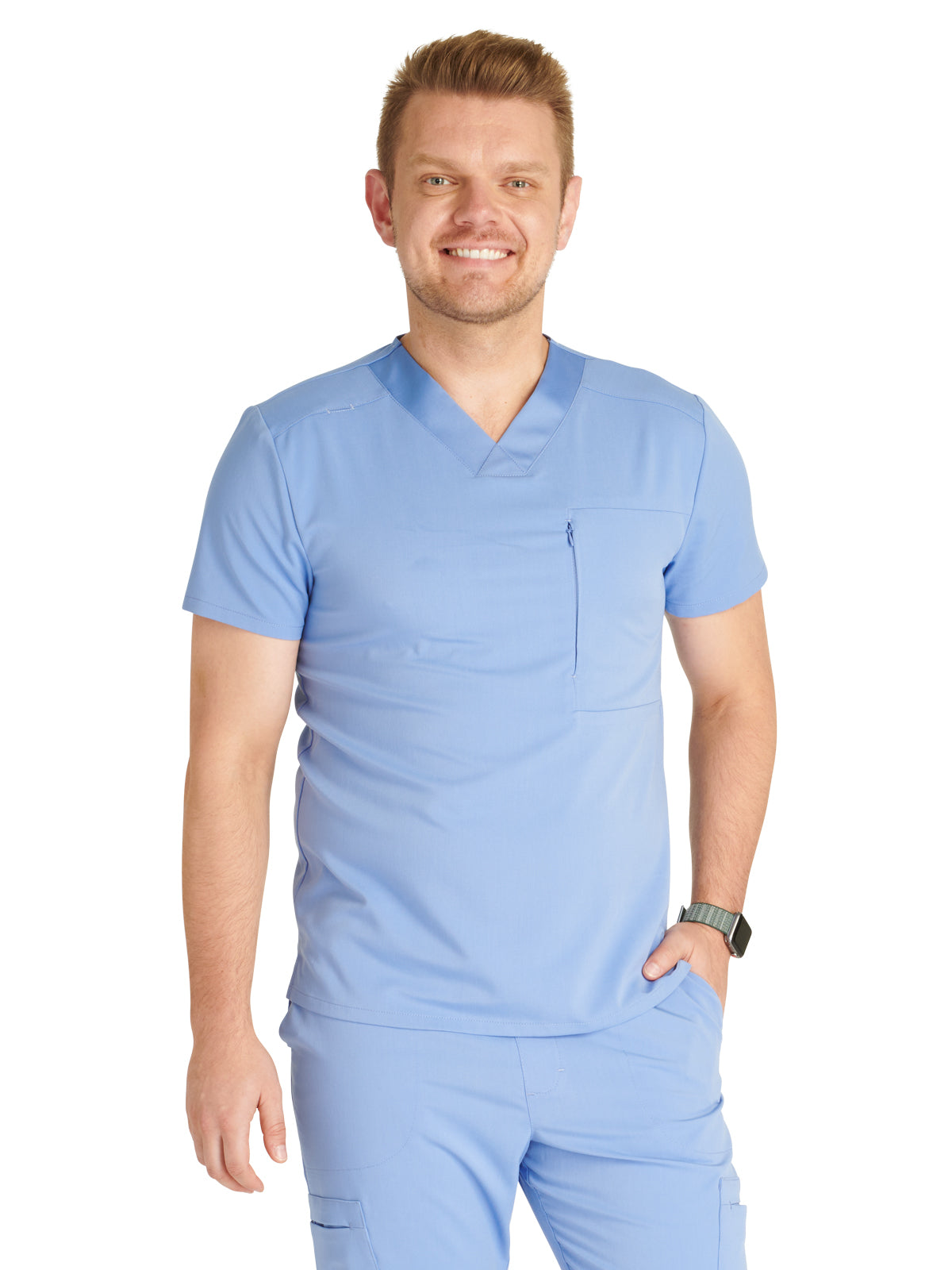 Men's V-Neck Scrub Top