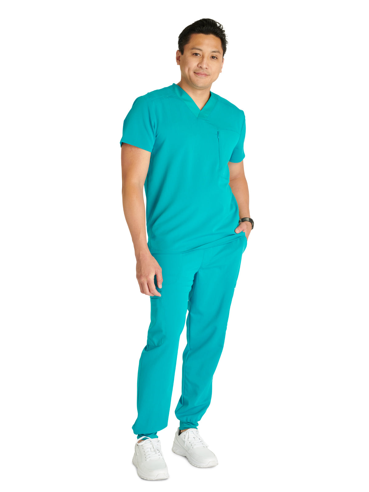 Men's V-Neck Scrub Top