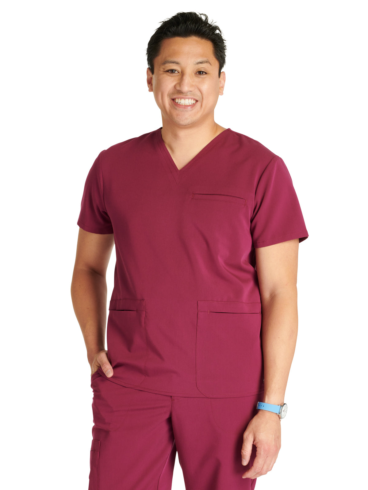 Men's V-Neck Scrub Top