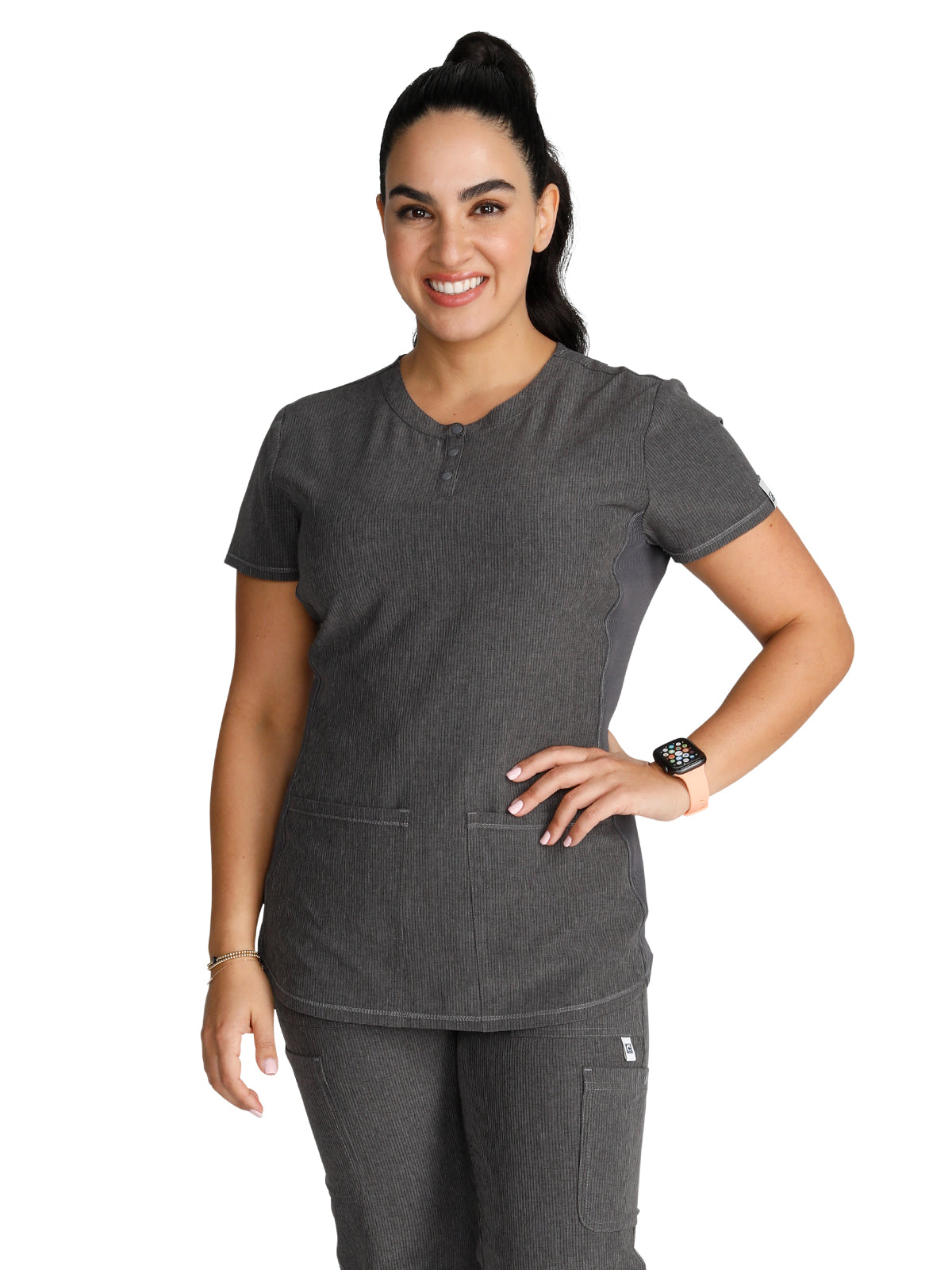 Women's Snap Front Henley Top