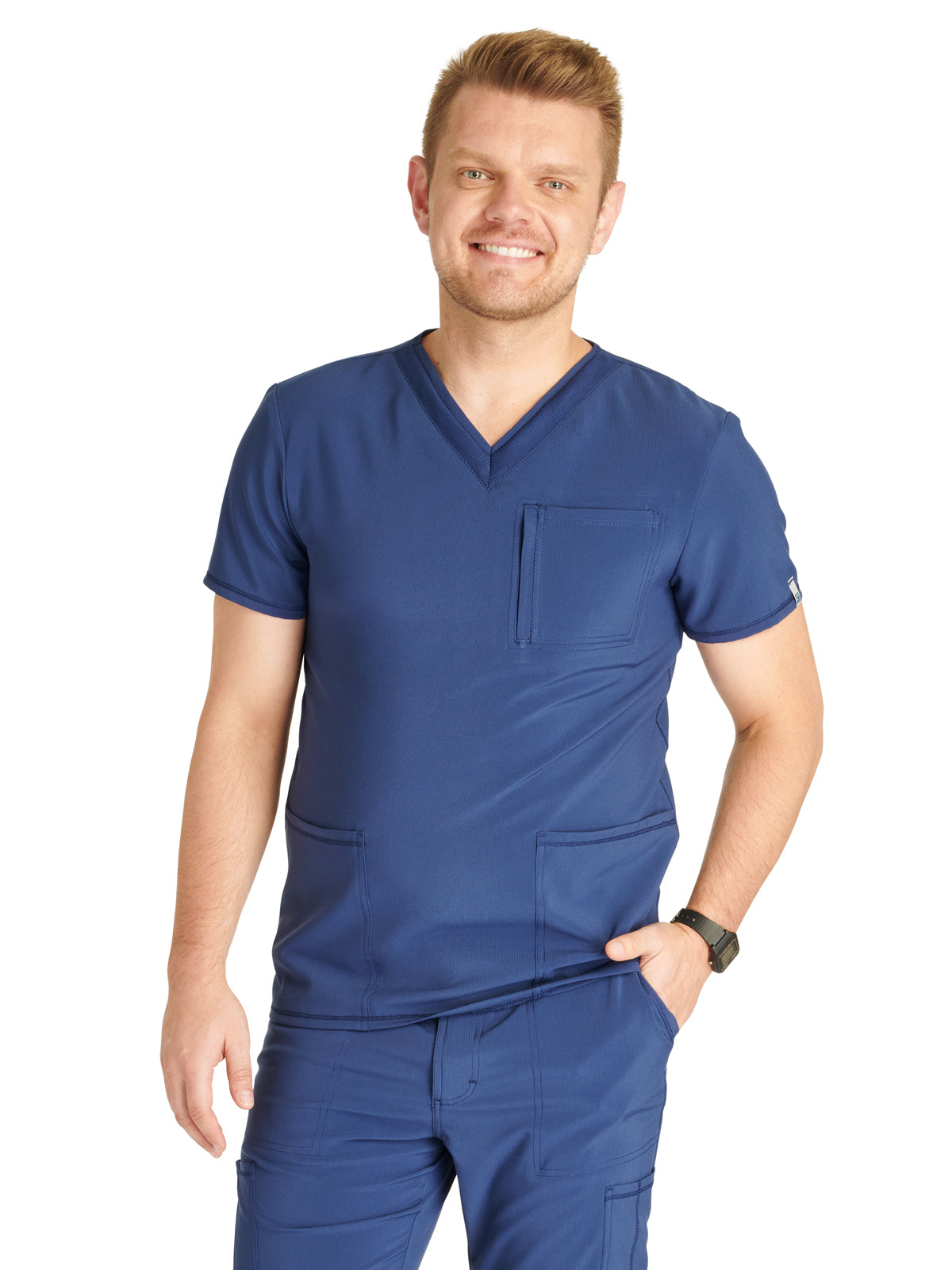 Men's V-Neck Scrub Top