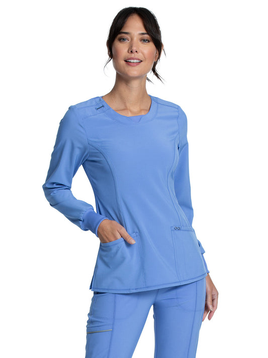 Women's 3 Pocket Long Sleeve V-Neck Top