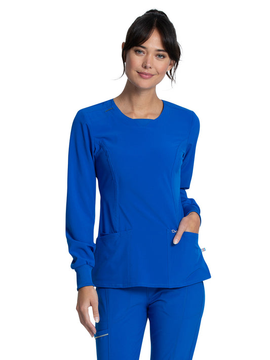 Women's 3 Pocket Long Sleeve V-Neck Top