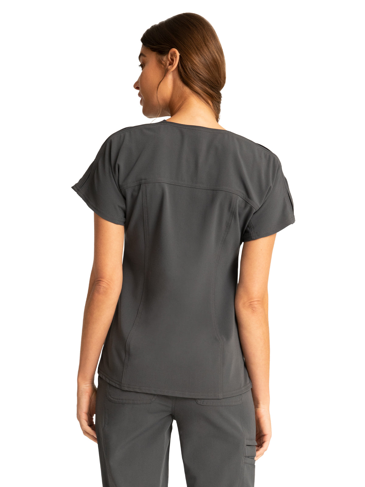 Women's Zip V-Neck Top