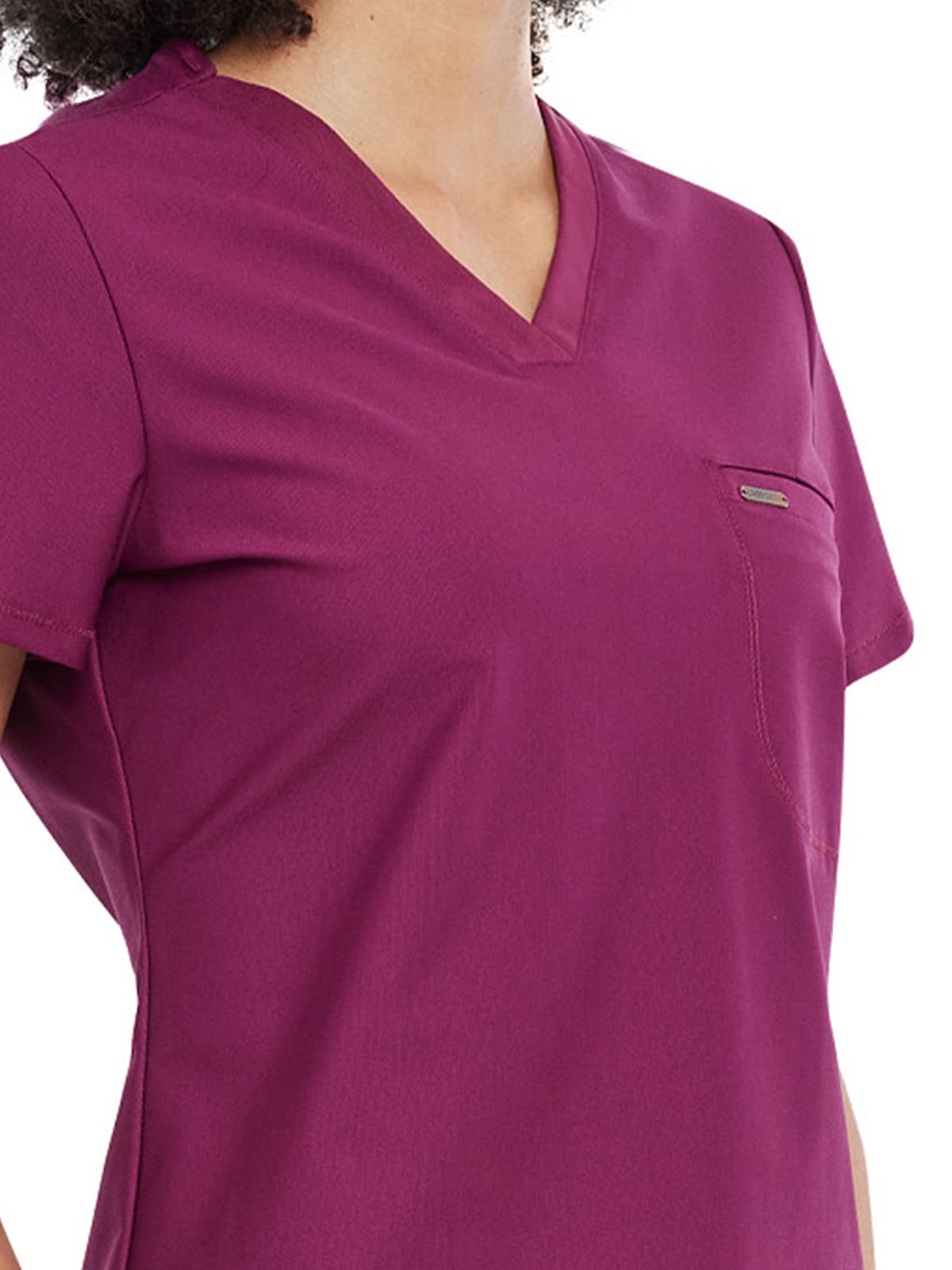 Women's 1-Pocket Tuckable V-Neck Scrub Top