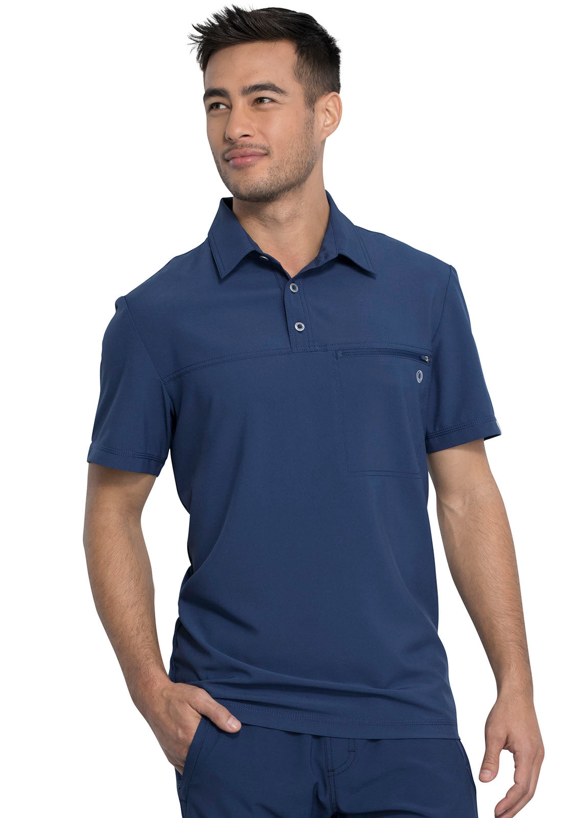 Men's 1-Pocket Tuckable Zipper Polo Top