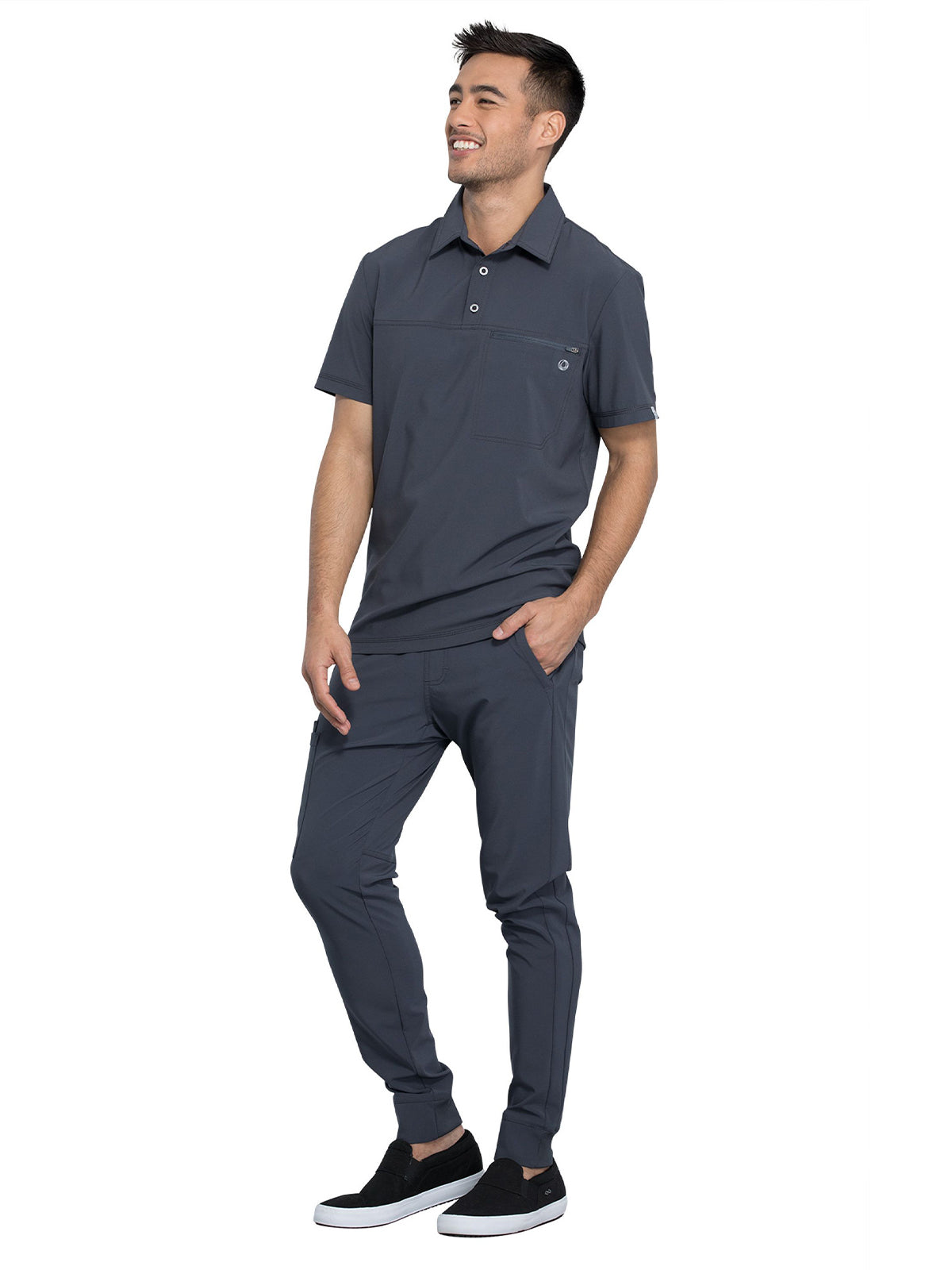 Men's 1-Pocket Tuckable Zipper Polo Top