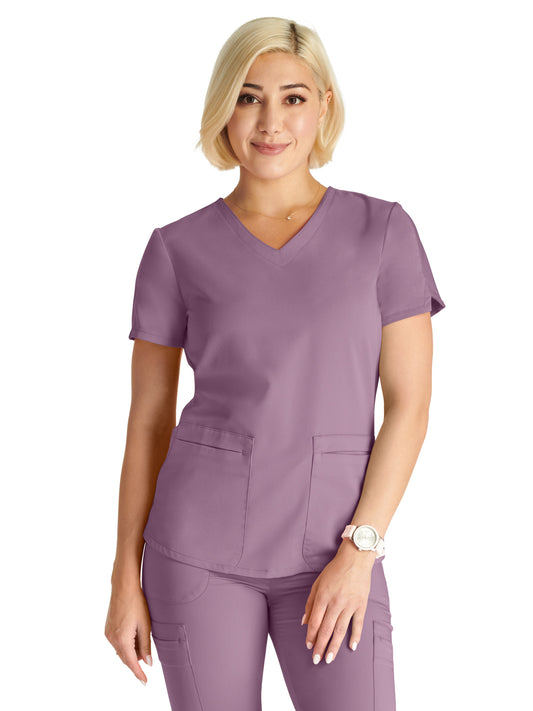 Women's V-Neck Scrub Top