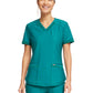 Women's Curved Hemline V-Neck Scrub Top