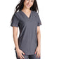 Women's 2-Pocket Contemporary V-Neck Scrub Top