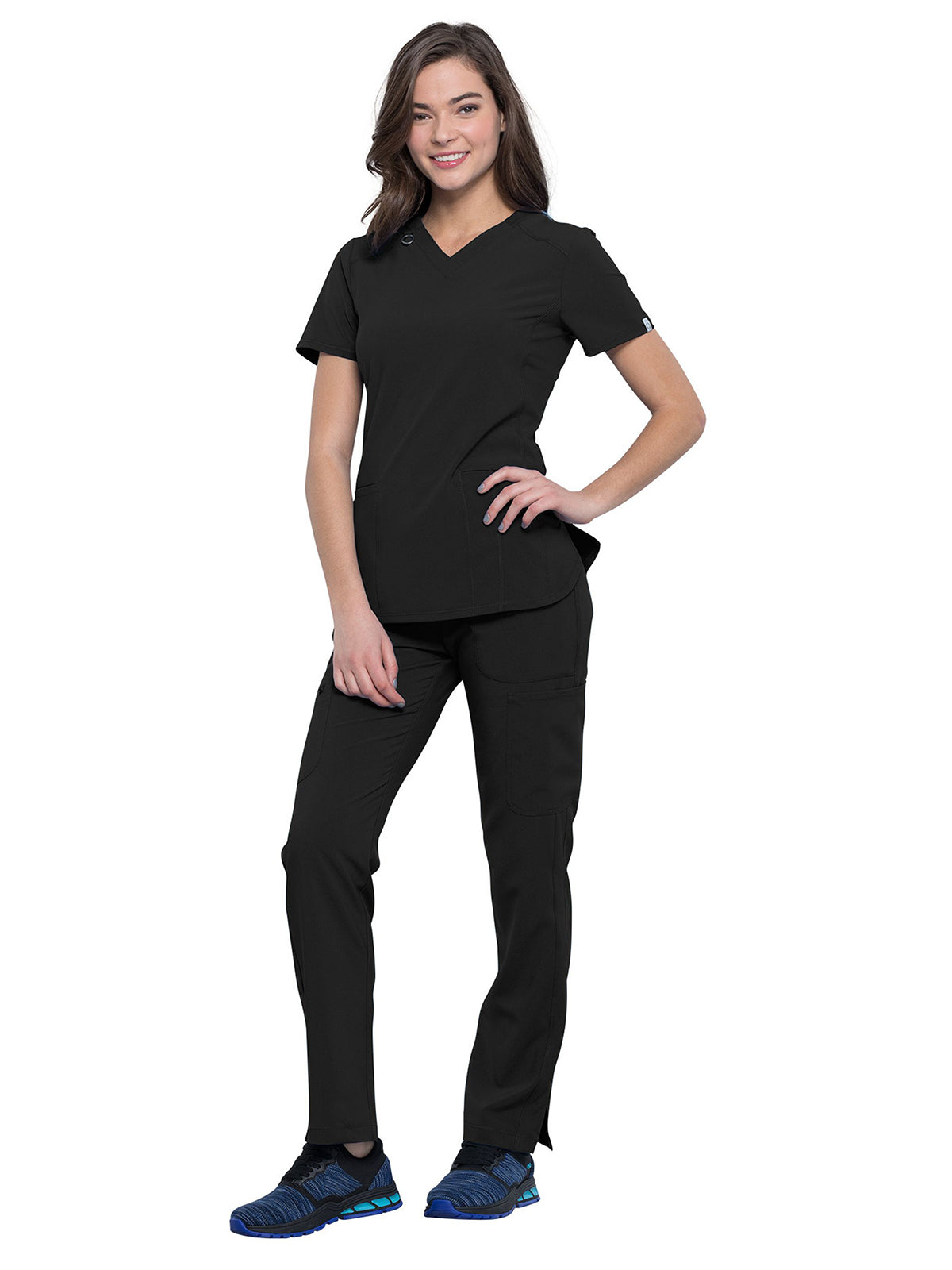 Women's 2-Pocket V-Neck Scrub Top