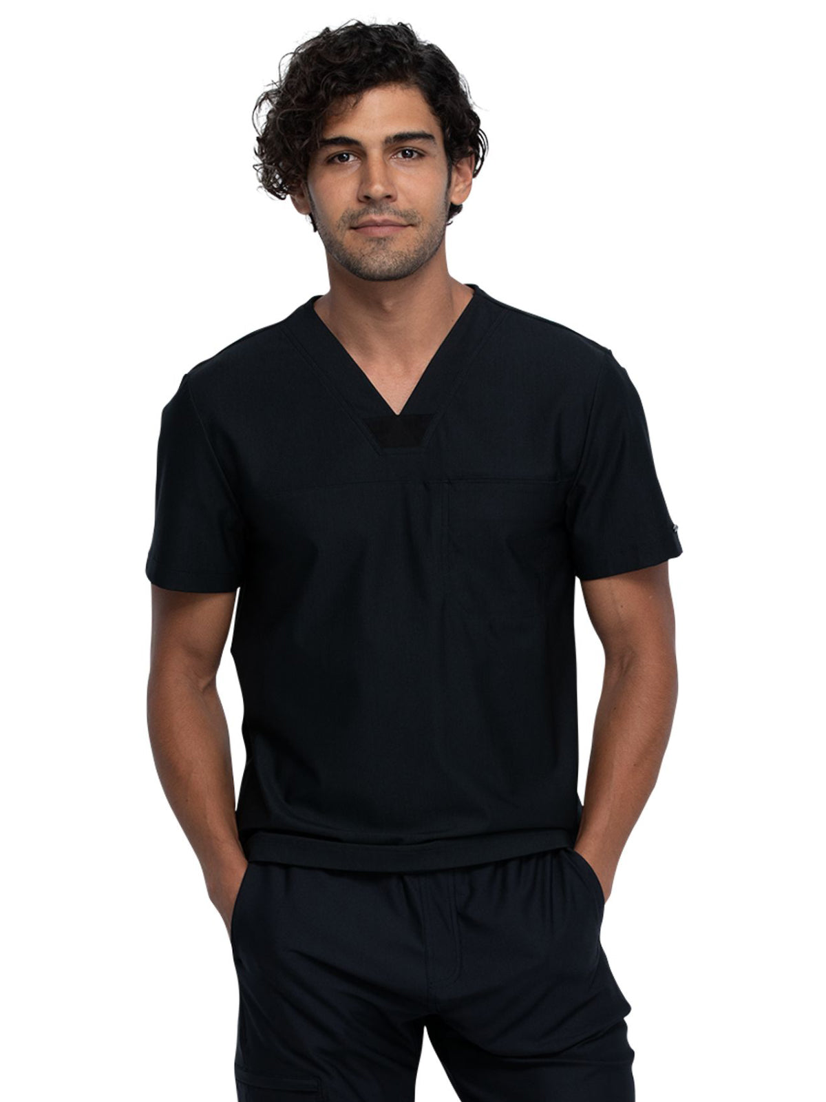 Men's Contouring Tuckable V-Neck Scrub Top