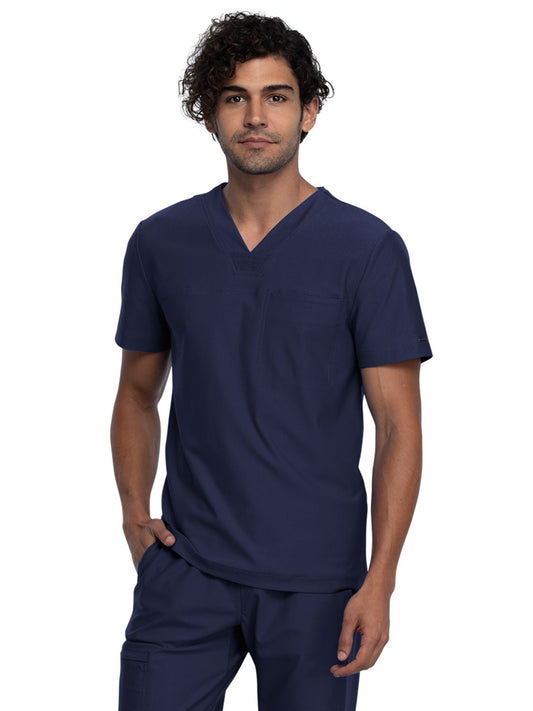 Men's Contouring Tuckable V-Neck Scrub Top