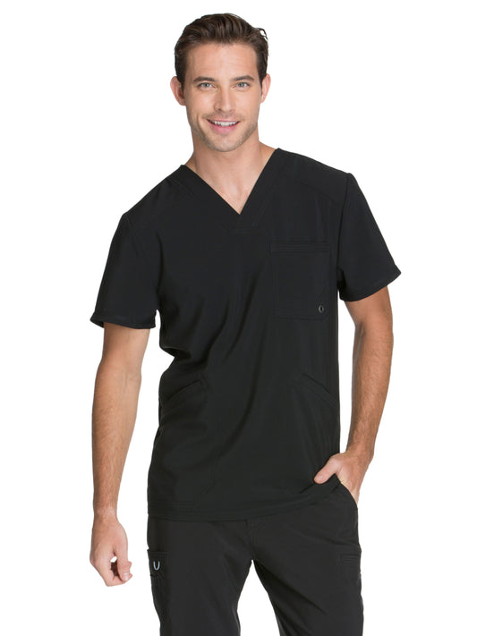 Men's Three-Pocket V-Neck Scrub Top