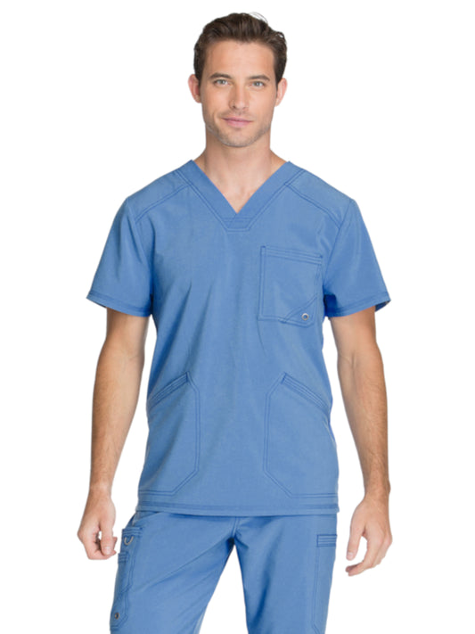 Men's Three-Pocket V-Neck Scrub Top