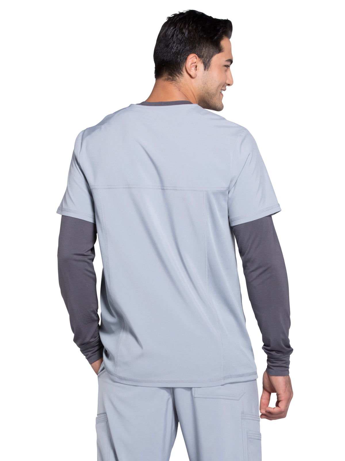 Men's Three-Pocket V-Neck Scrub Top