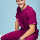 Men's Three-Pocket V-Neck Scrub Top