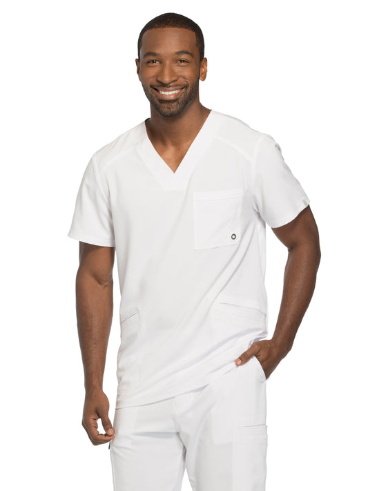 Men's Three-Pocket V-Neck Scrub Top