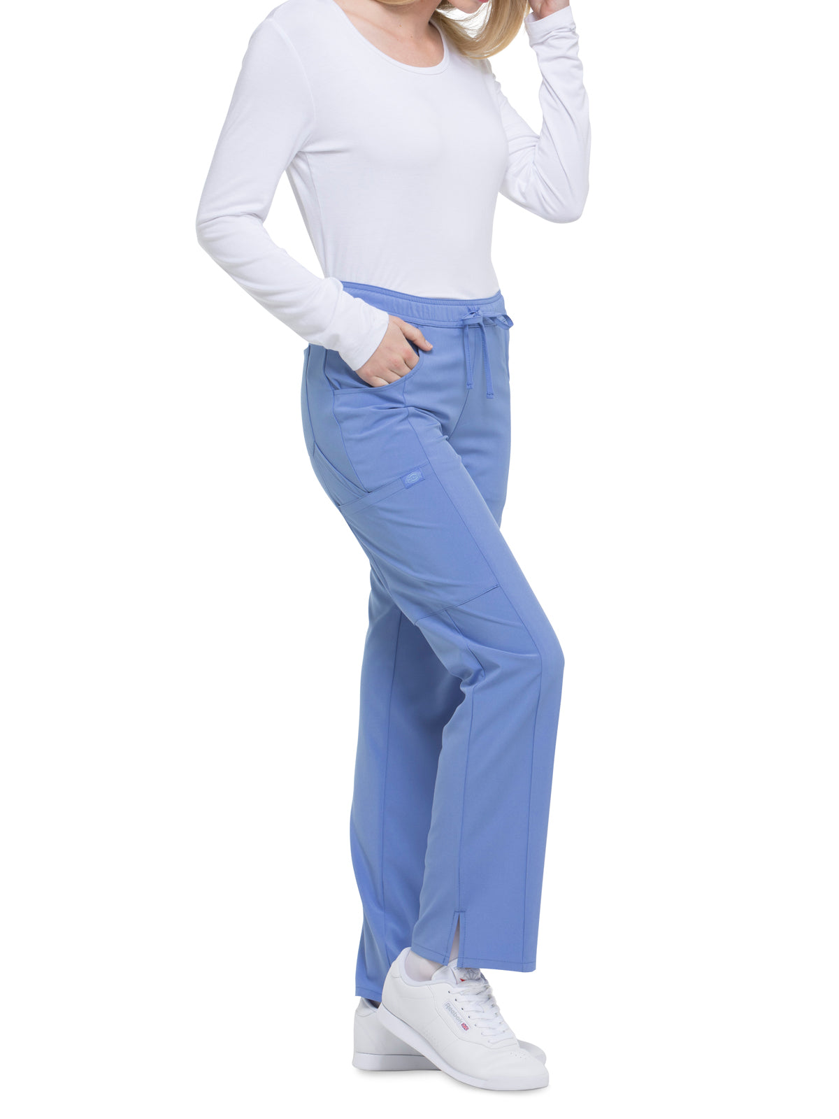 Women's Mid Rise Straight Leg Drawstring Pant