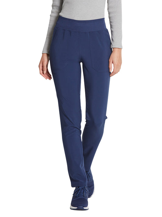 Women's 5-Pocket Mid Rise Tapered Leg Pant