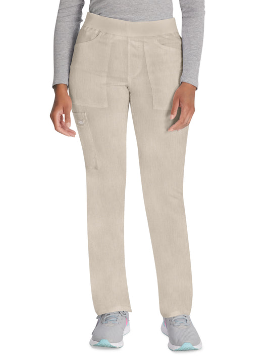 Women's 6-Pocket Mid Rise Tapered Leg Pant