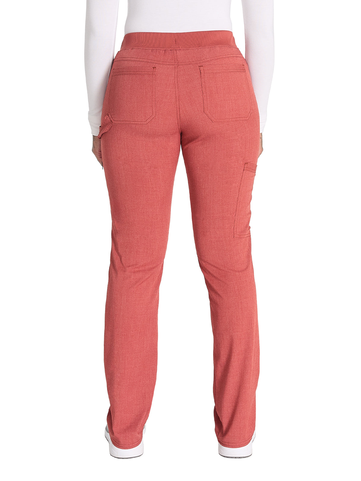 Women's 6-Pocket Mid Rise Tapered Leg Pant