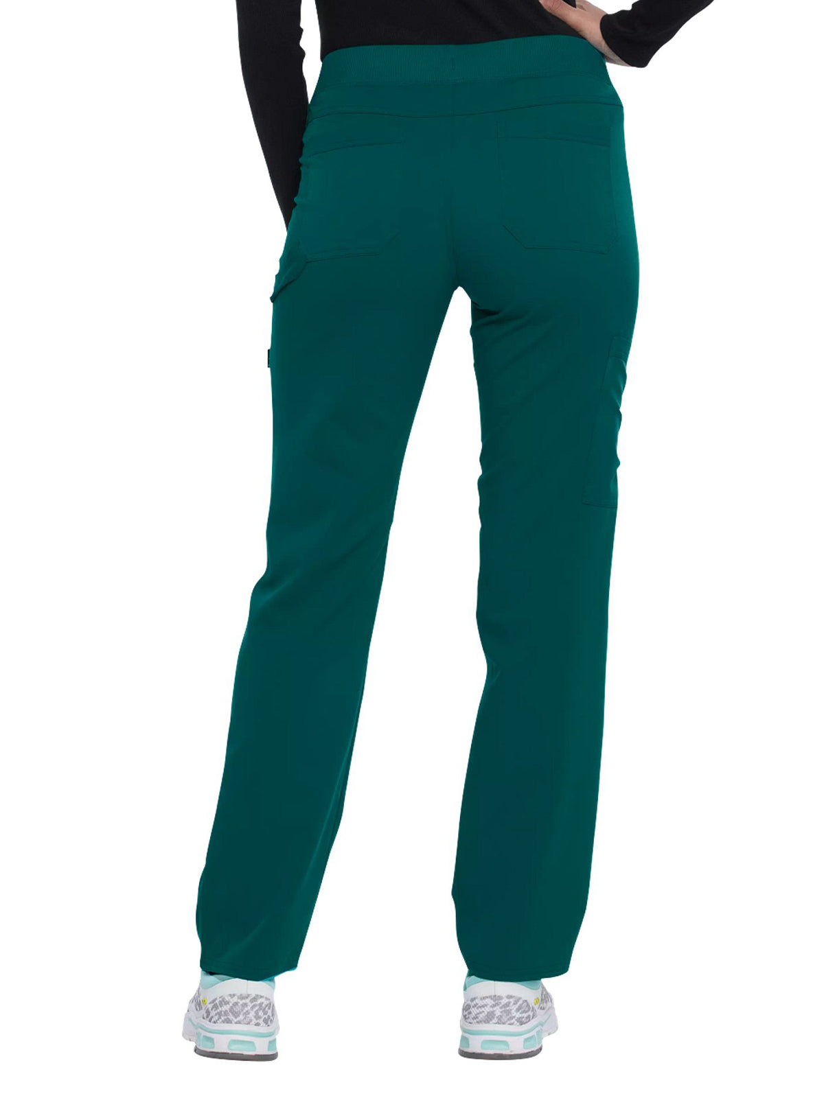 Women's 6-Pocket Mid Rise Tapered Leg Pant