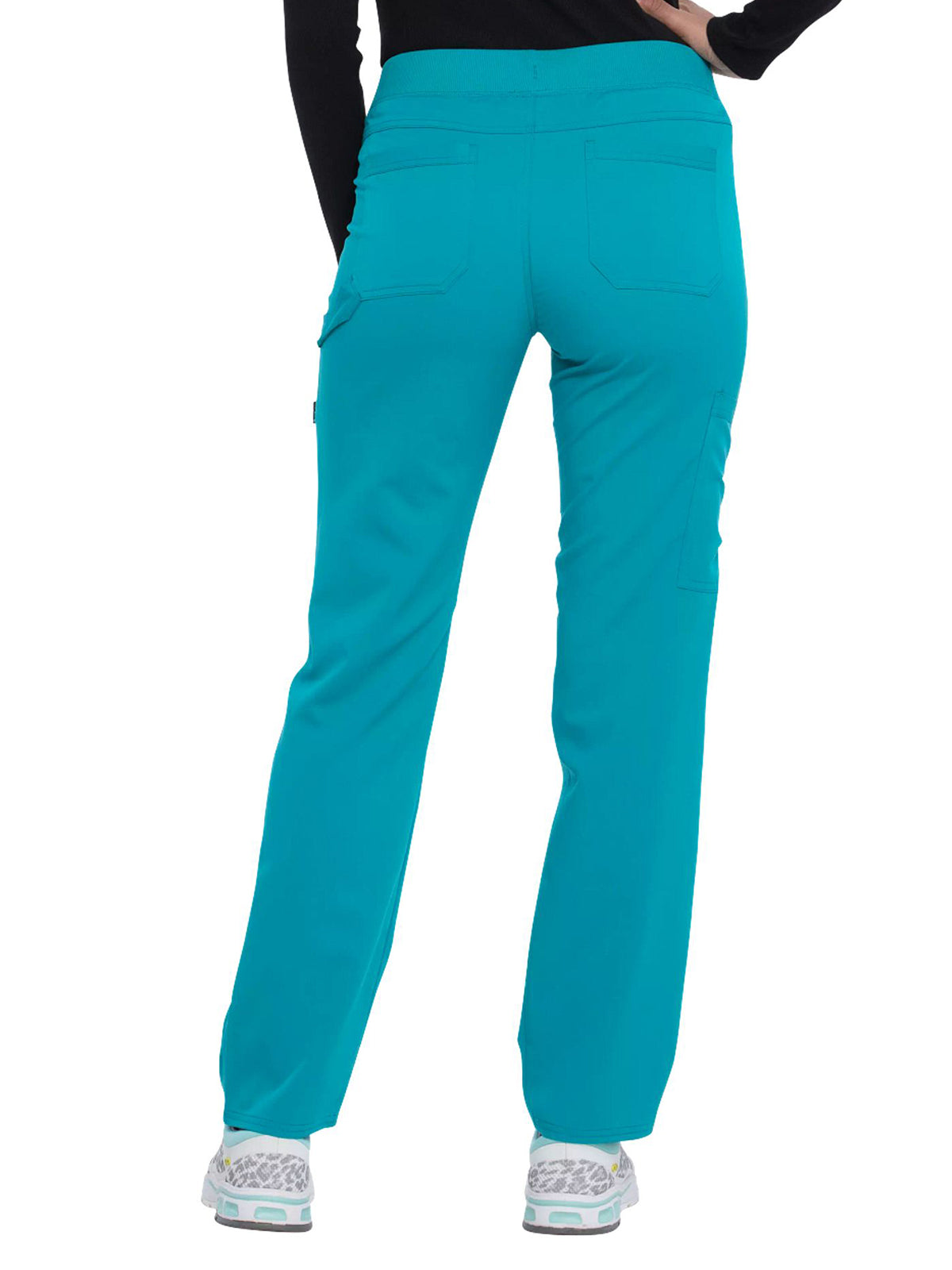 Women's 6-Pocket Mid Rise Tapered Leg Pant