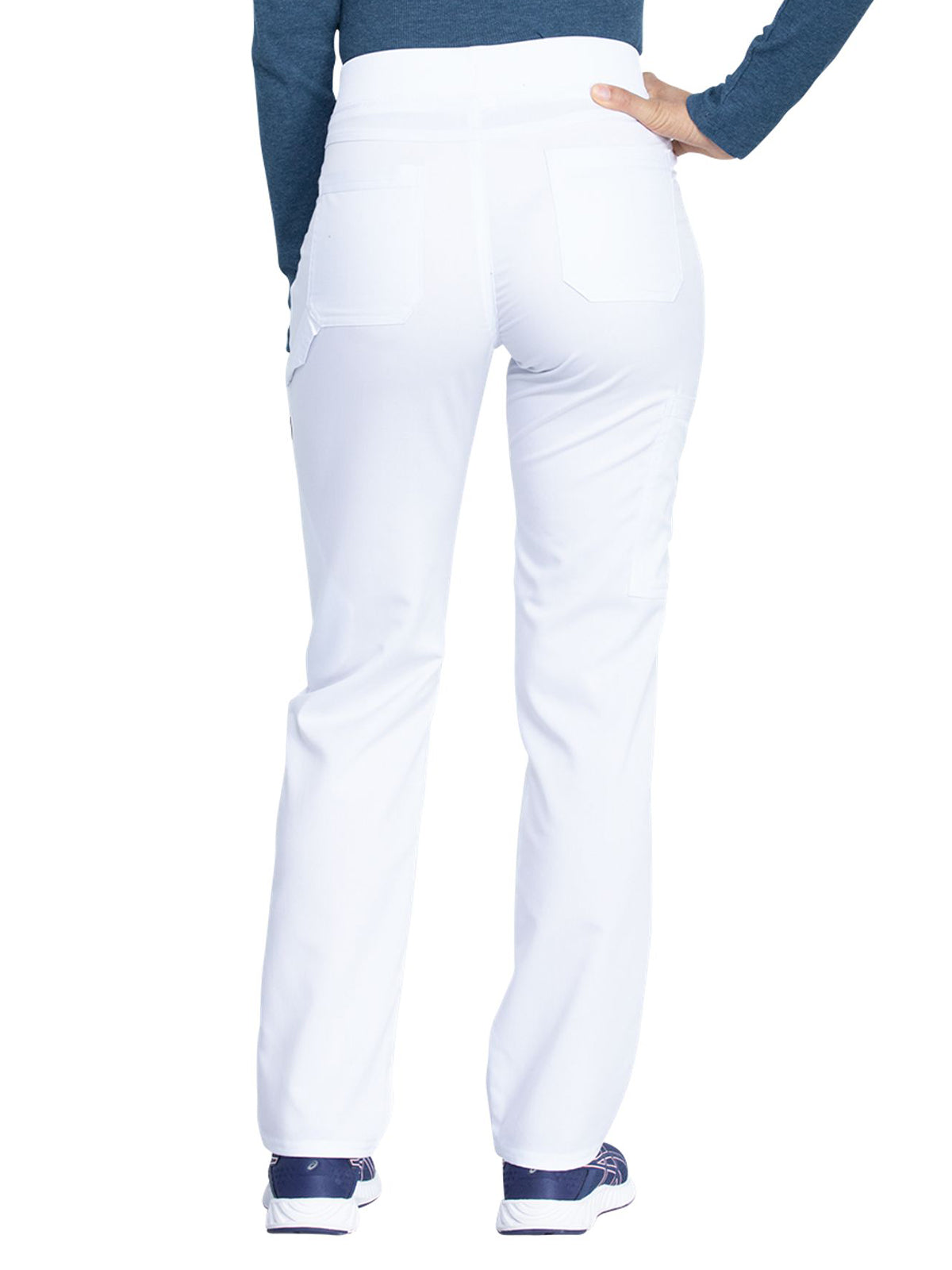 Women's 6-Pocket Mid Rise Tapered Leg Pant