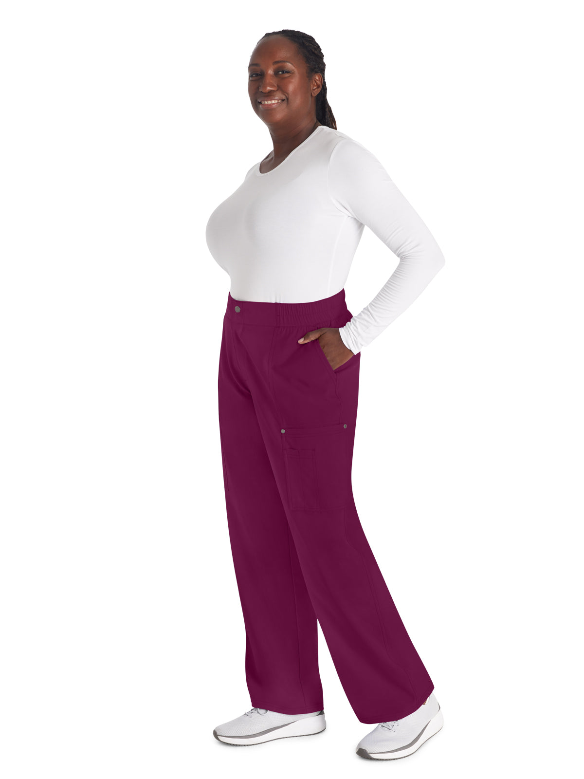 Women's 5-Pocket Wide Leg Scrub Pant