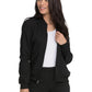 Women's 2-Pocket Zip Front Scrub Jacket