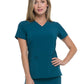 Women's 2-Pocket Contemporary V-Neck Scrub Top