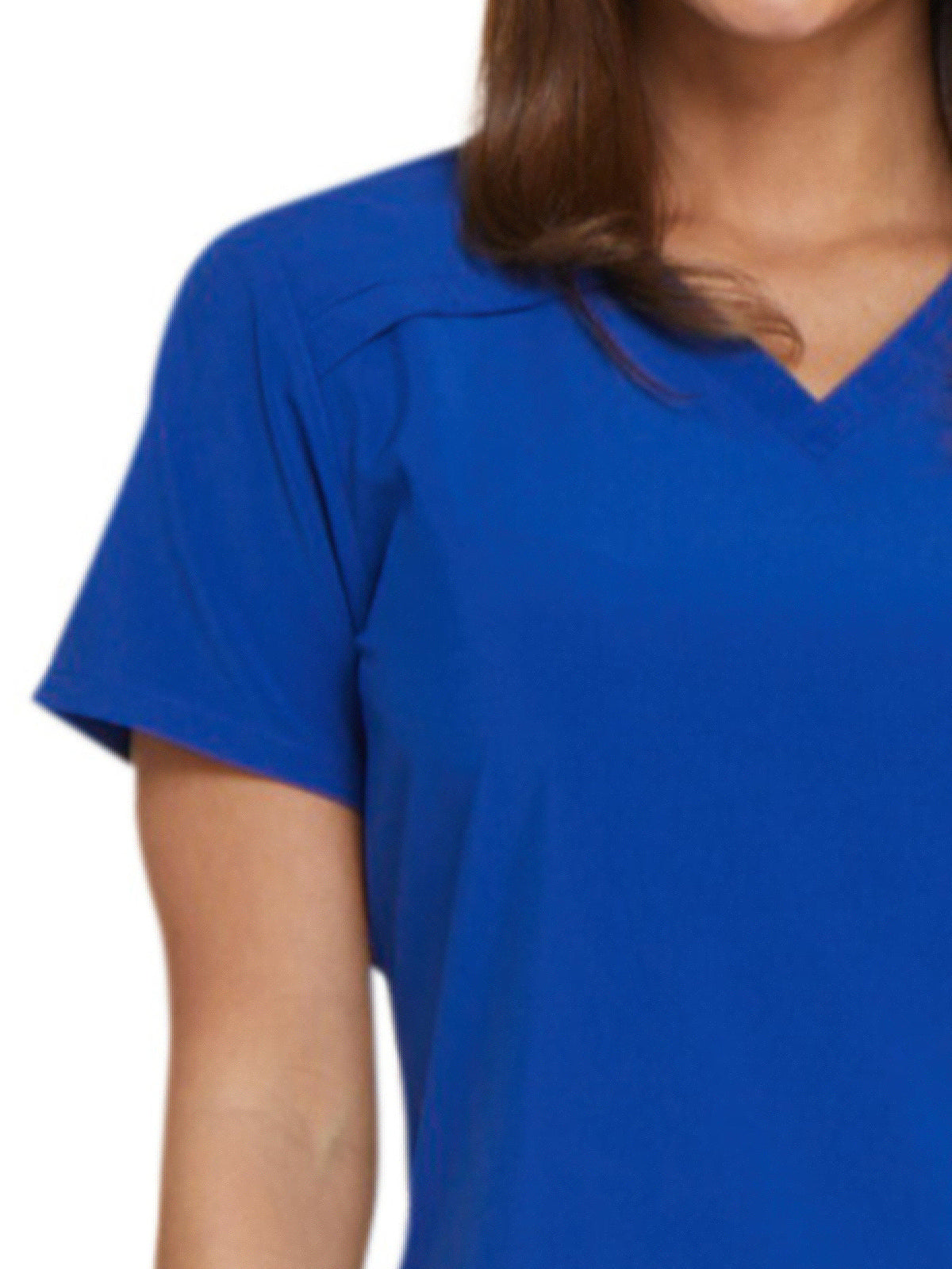 Women's 2-Pocket Contemporary V-Neck Scrub Top