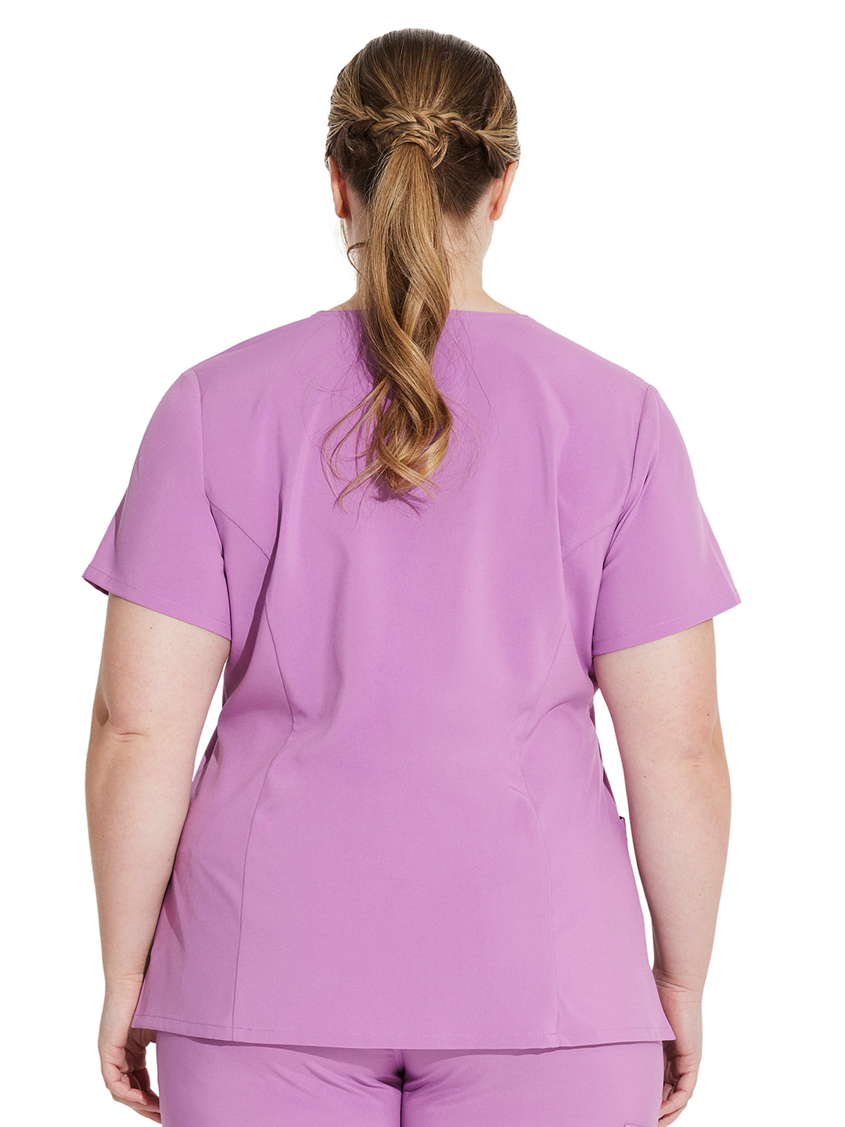 Women's 2-Pocket Contemporary V-Neck Scrub Top