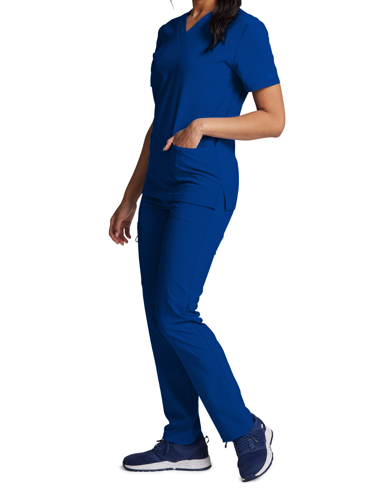 Unisex 2-Pocket V-Neck Scrub Top