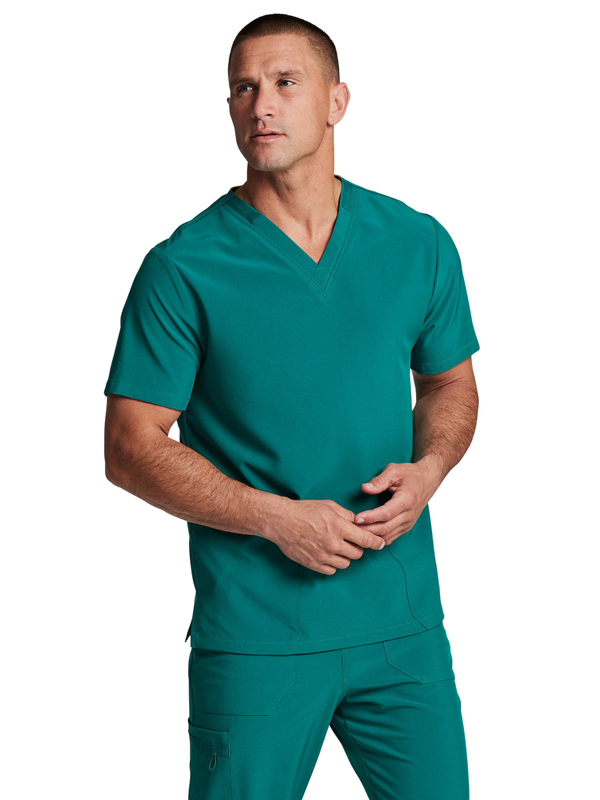 Unisex 2-Pocket V-Neck Scrub Top