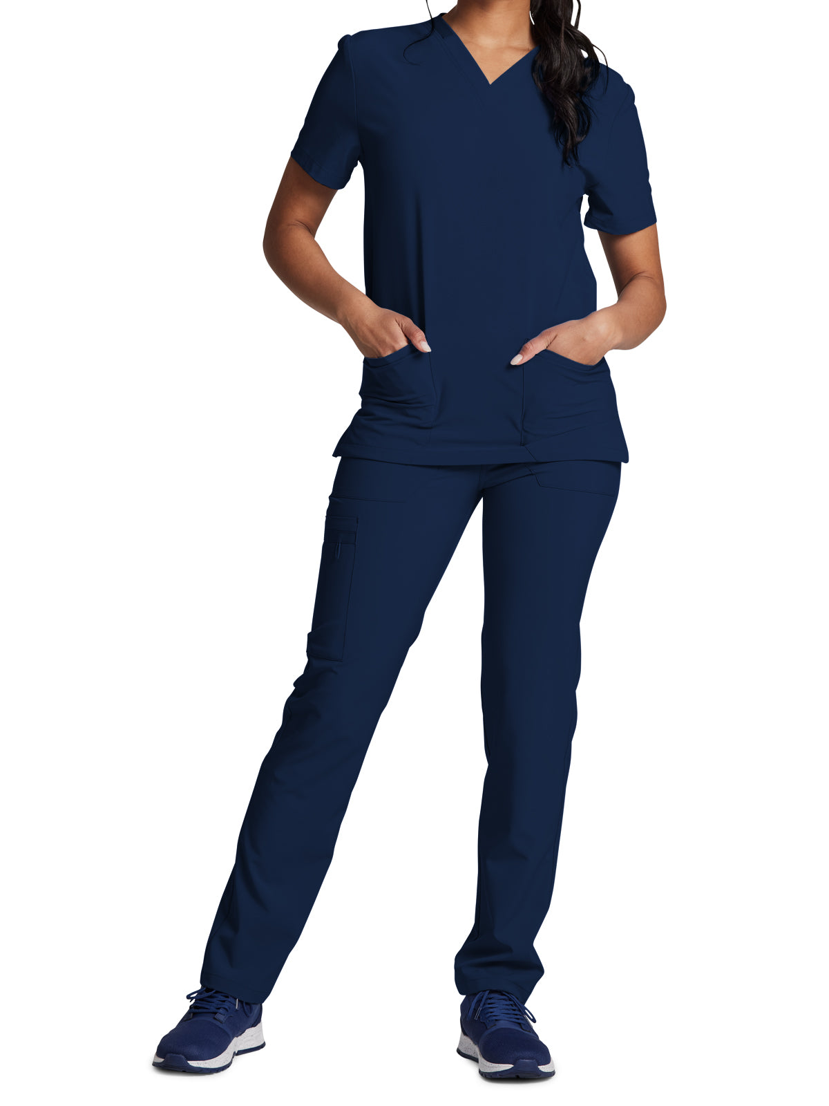 Unisex 2-Pocket V-Neck Scrub Top