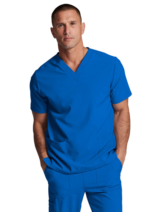 Unisex 2-Pocket V-Neck Scrub Top