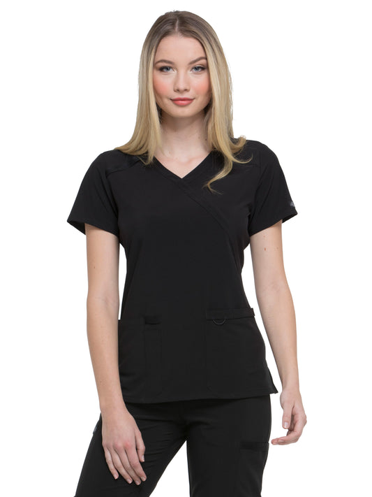 Women's 2-Pocket Contemporary Scrub Top