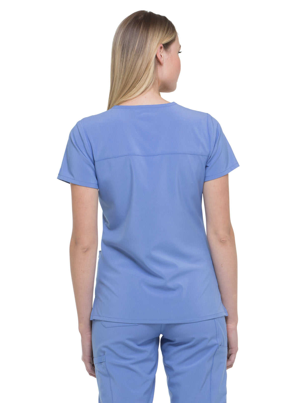 Women's 2-Pocket Contemporary Scrub Top