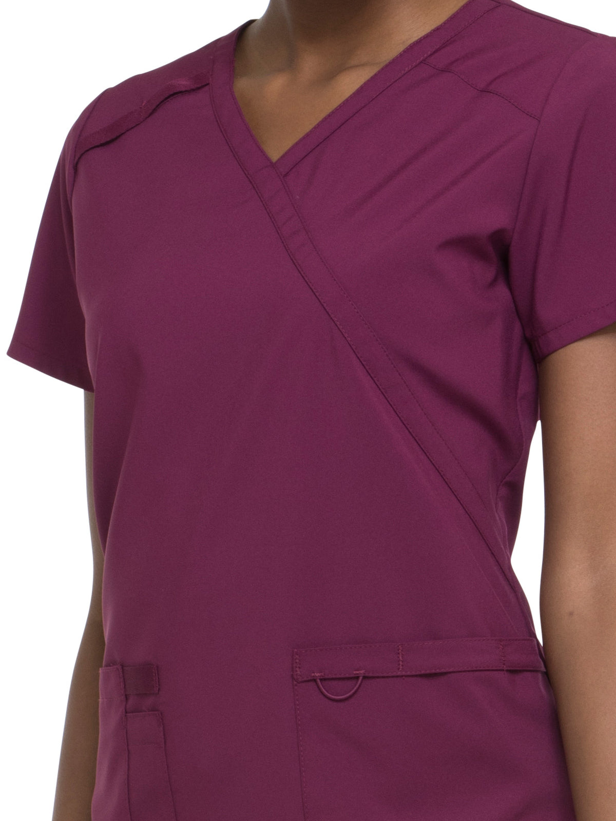 Women's 2-Pocket Contemporary Scrub Top