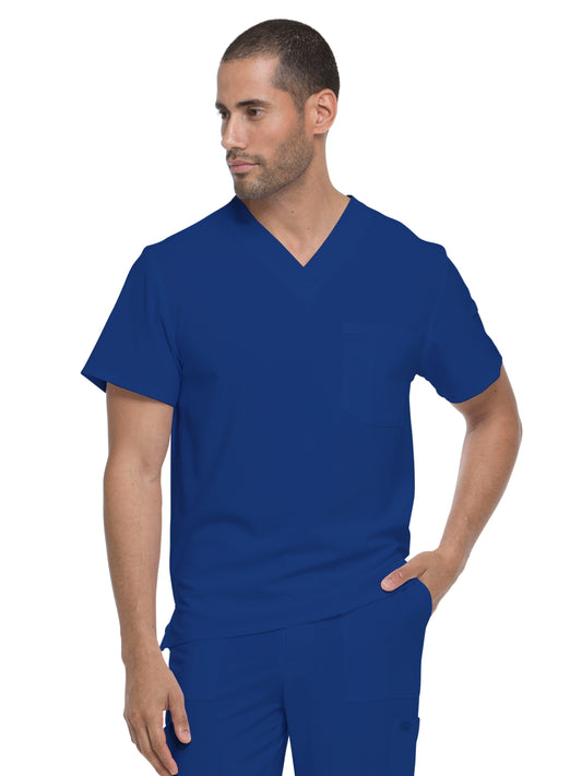 Men's 1-Pocket Tuckable V-Neck Scrub Top