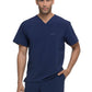 Men's 1-Pocket Tuckable V-Neck Scrub Top