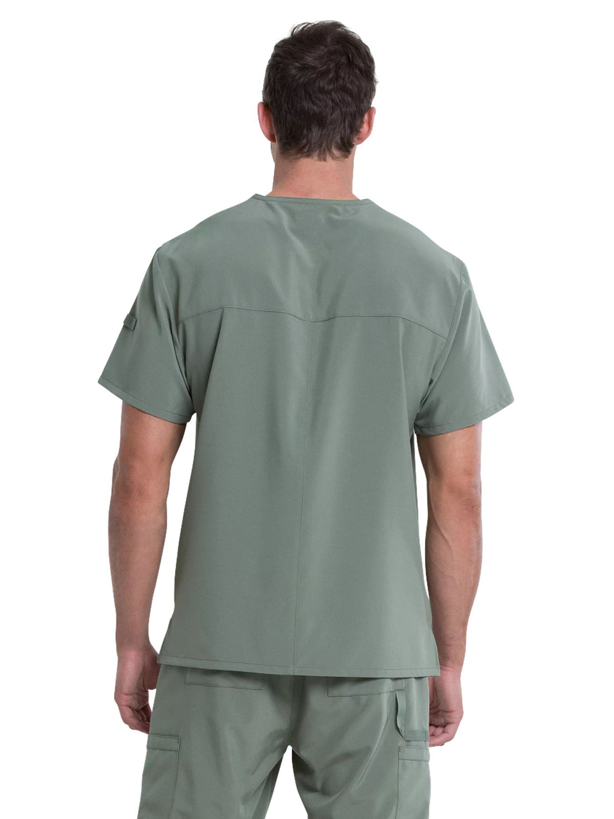 Men's 1-Pocket Tuckable V-Neck Scrub Top