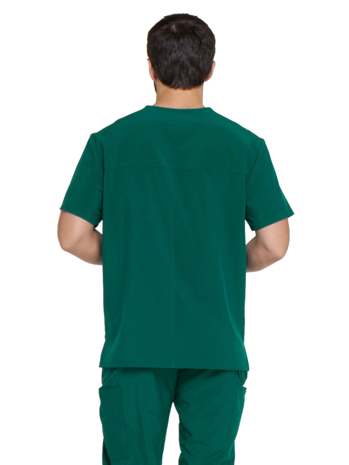 Men's Four-Pocket V-Neck Scrub Top