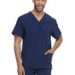 Men's Four-Pocket V-Neck Scrub Top